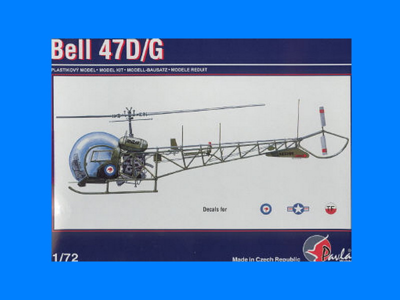 PAV72005 Bell 47D/G Military helicopter 1/72